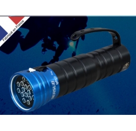 EIF Lampe de plongée à LED Torche d'avertissement de poche étanche