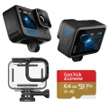 Pack GoPro Hero12 Black + Caisson 60m + Carte Sd 64Gb